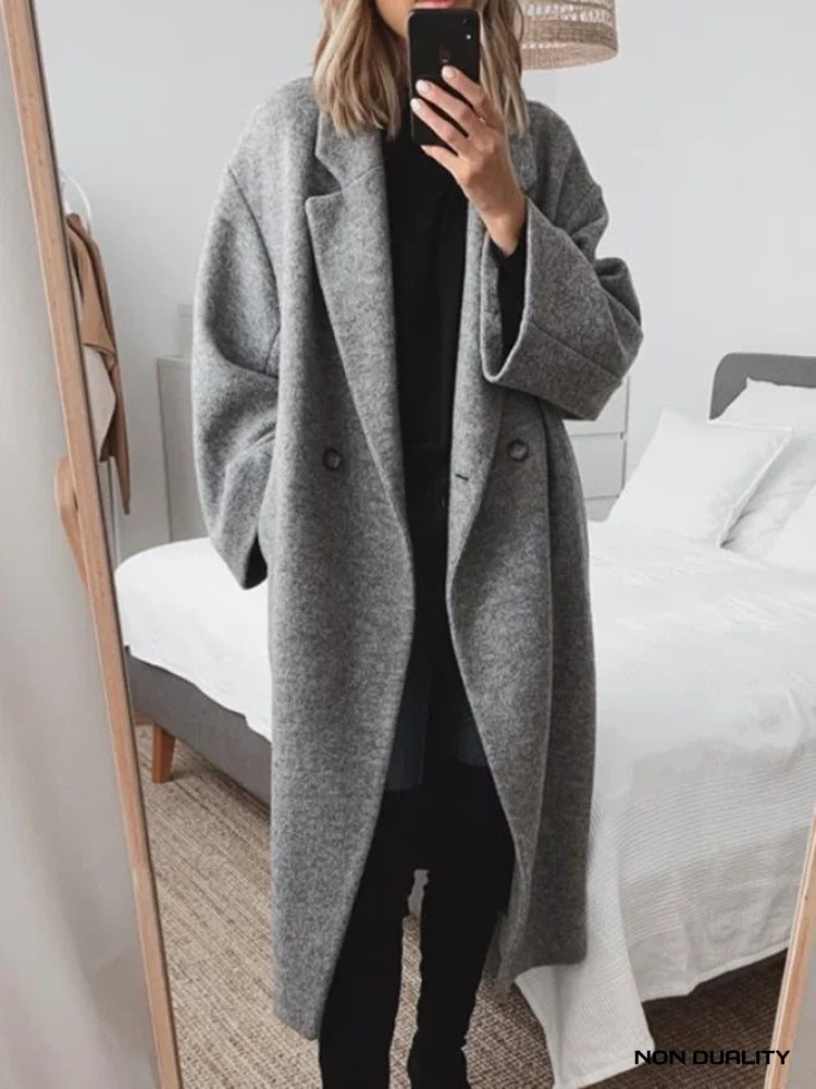 Non Duality | Classic Wintercoat Gray / S Woman