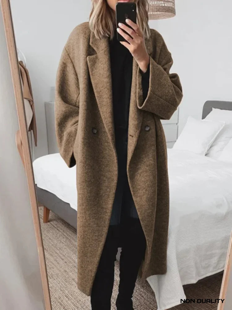 Non Duality | Classic Wintercoat Brown / S Woman