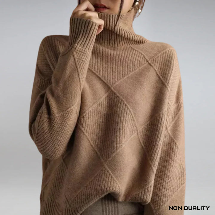 Non Duality | Patchwork Knit Sweater Brown / Xs