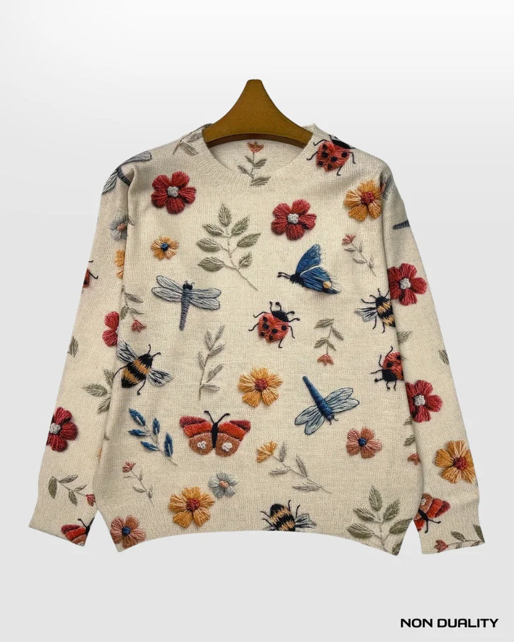 Non Duality | Butterfly Garden Sweater