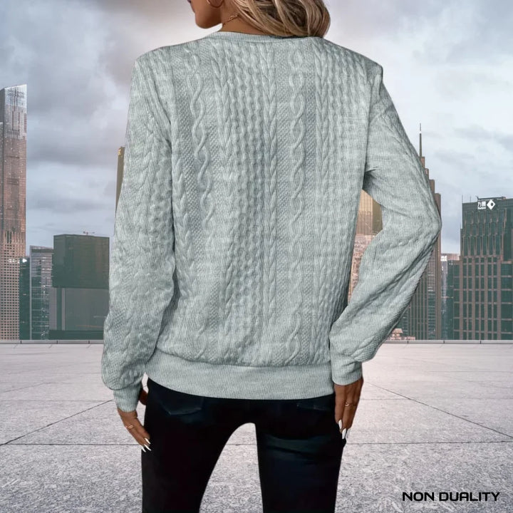 Non Duality | Chic Knit Zip-Up Sweater