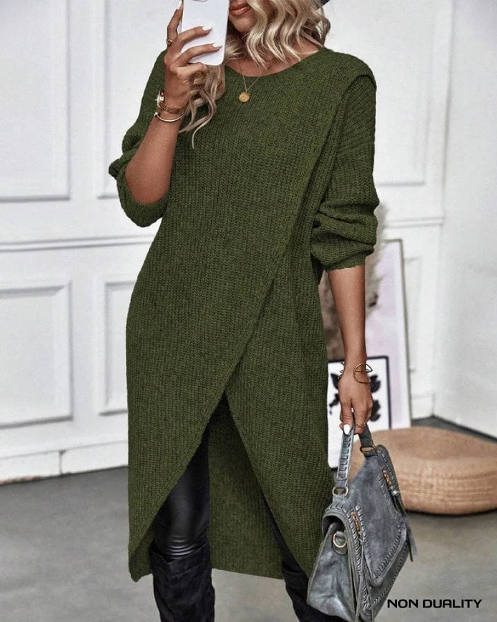 Non Duality | Timeless Luxe Knit Groen / Xs Dress