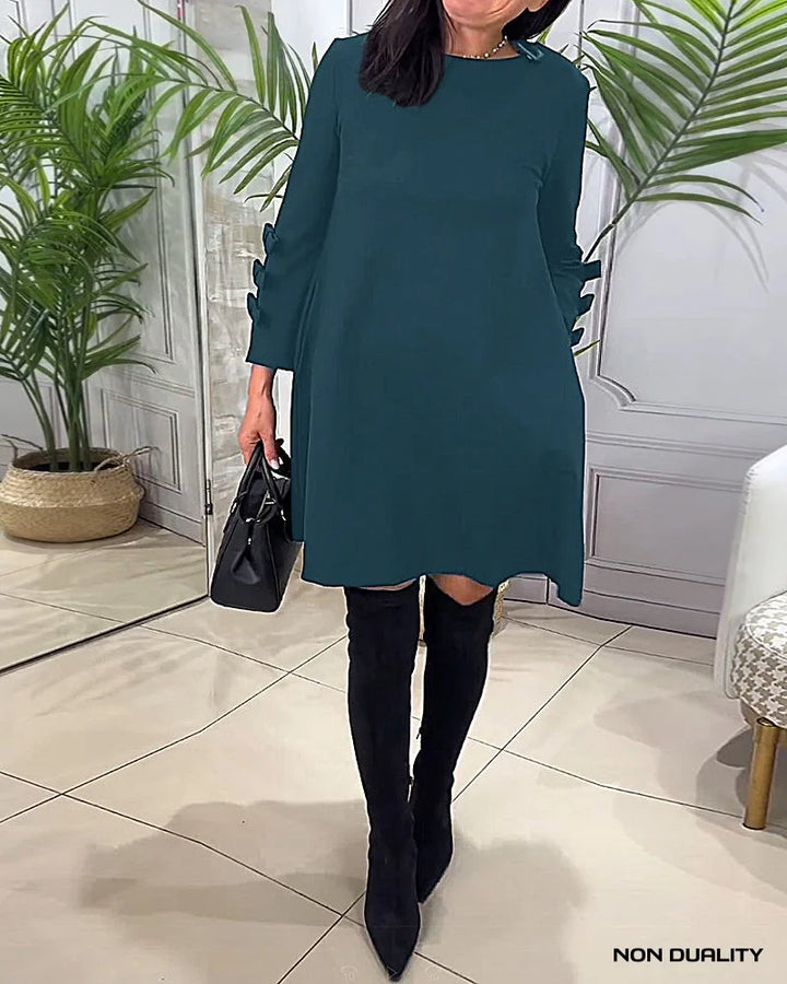 Non Duality | Bow Sleeve Dress Groen / S