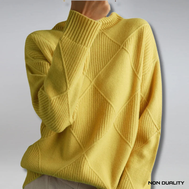 Non Duality | Patchwork Knit Sweater Yellow (Almost Sold Out) / Xs