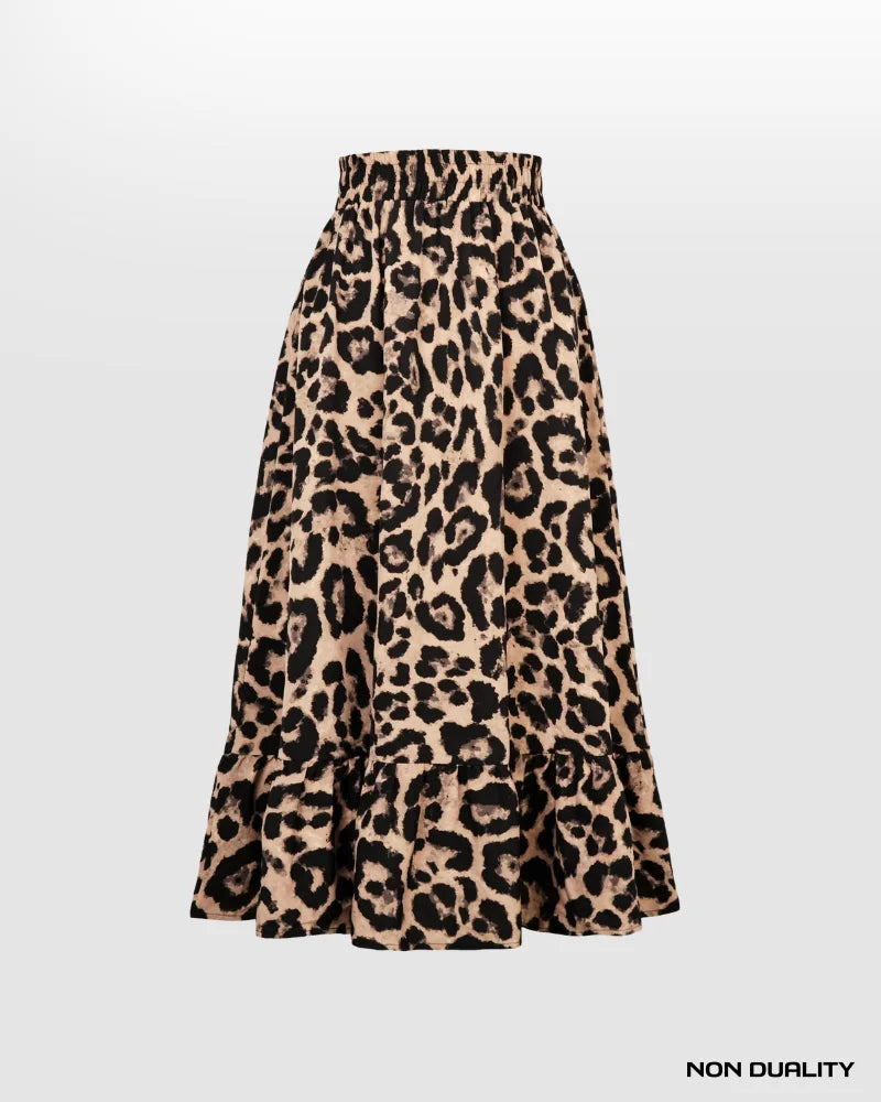 Non Duality | Julia Leopard Skirt