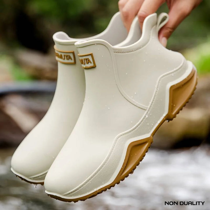 Non Duality | Modern Orthopedic Rubber Boots Beige / 36 Shoes & Sandals