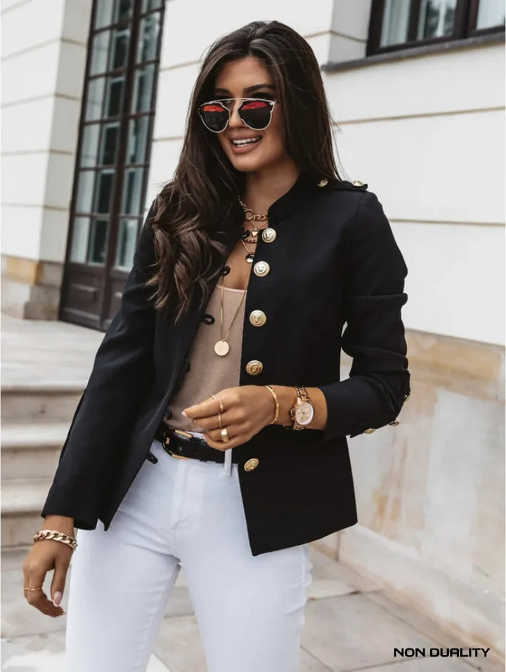 Non Duality | Elegant Buttoned Blazer Black / S Jackets