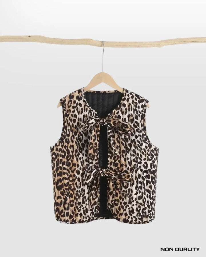 Non Duality | Emily Leopard Vest Jackets