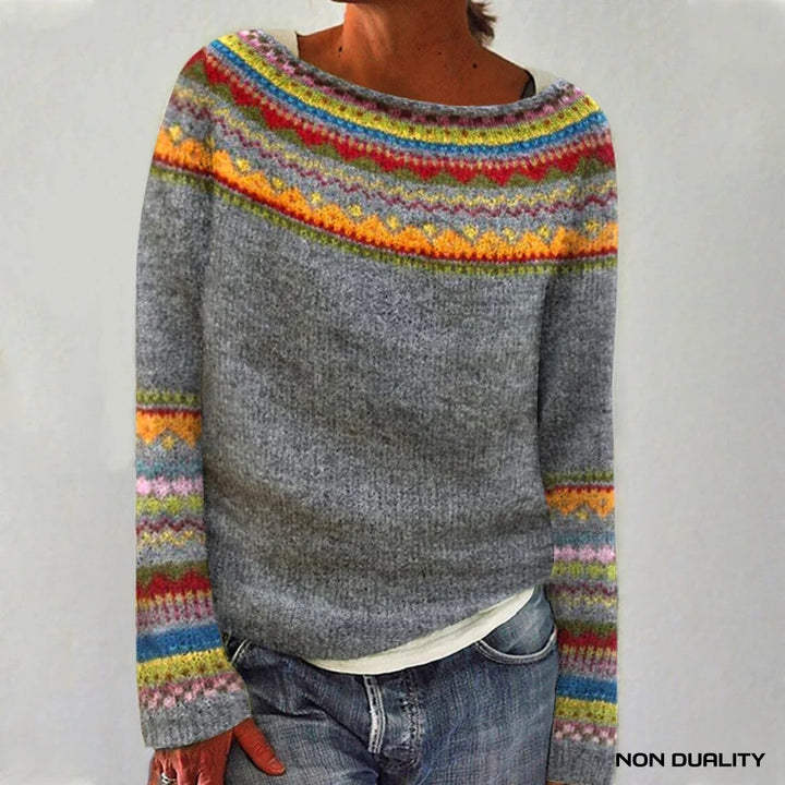 Non Duality | Fair Isle Sweater Gray / S Clothing