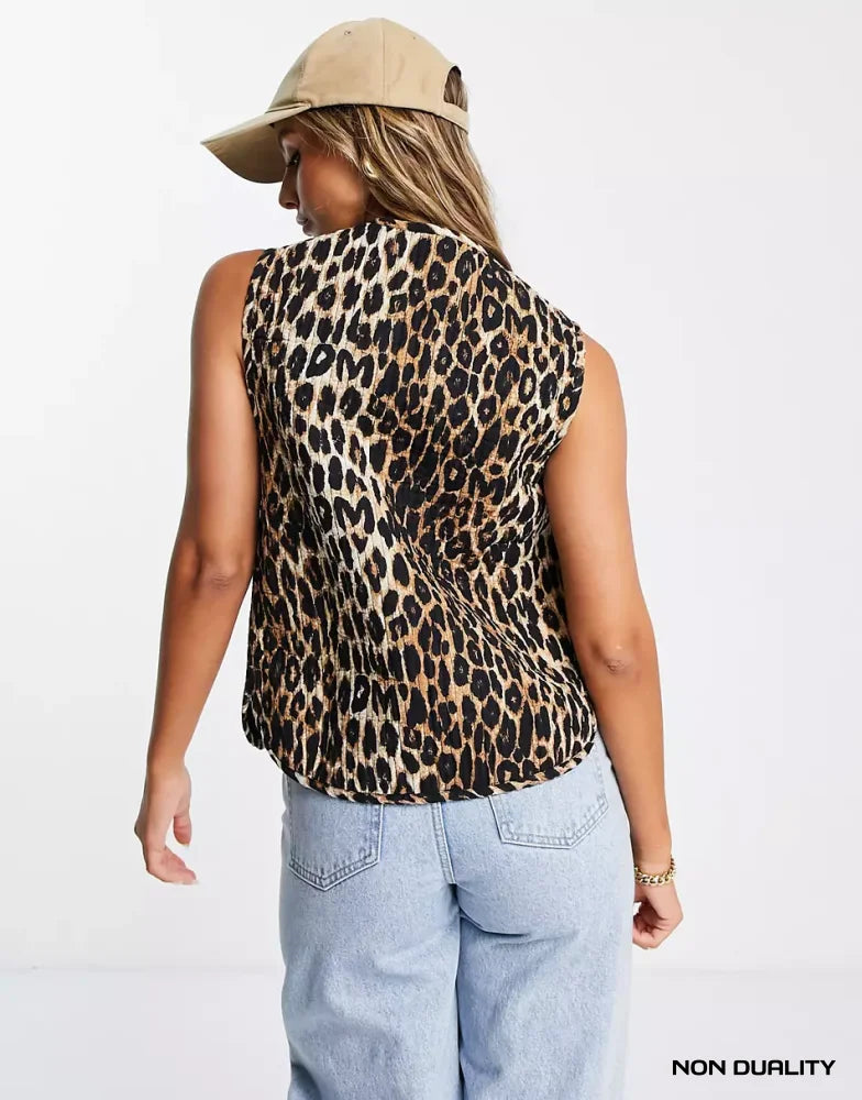 Non Duality | Emily Leopard Vest Jackets