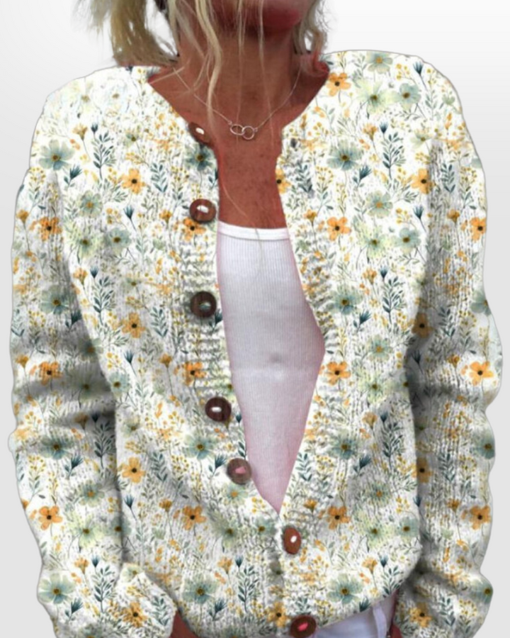 Non Duality | Floral Button Cardigan