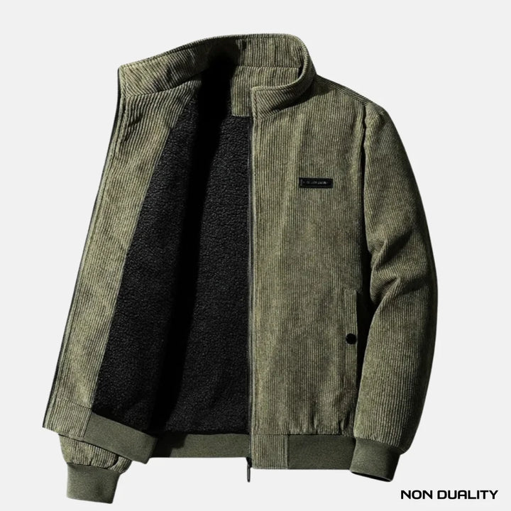 Non Duality | Modern Corduroy Jacket Army Green / S