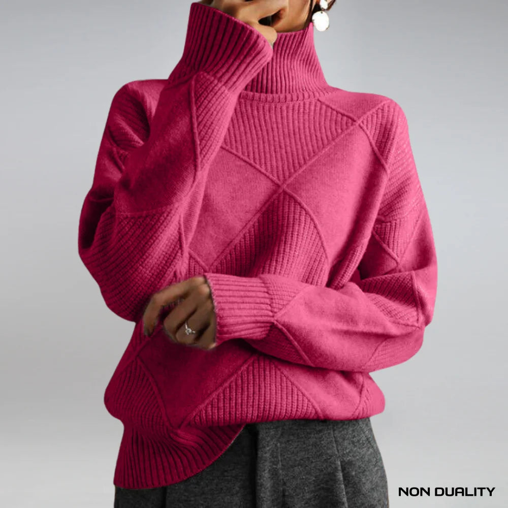 Non Duality | Patchwork Knit Sweater Pink / Xs