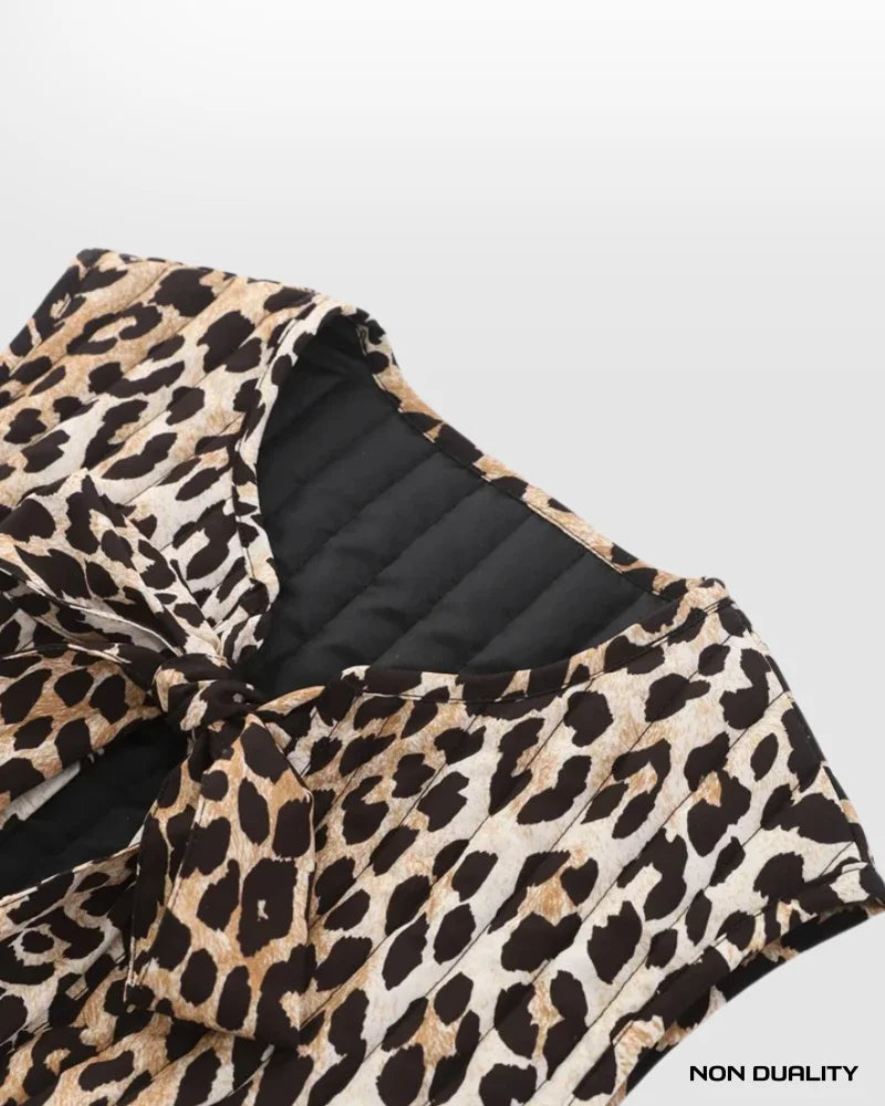 Non Duality | Emily Leopard Vest Jackets