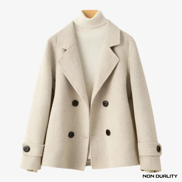 Non Duality | Elegant Winter Peacoat Beige / S