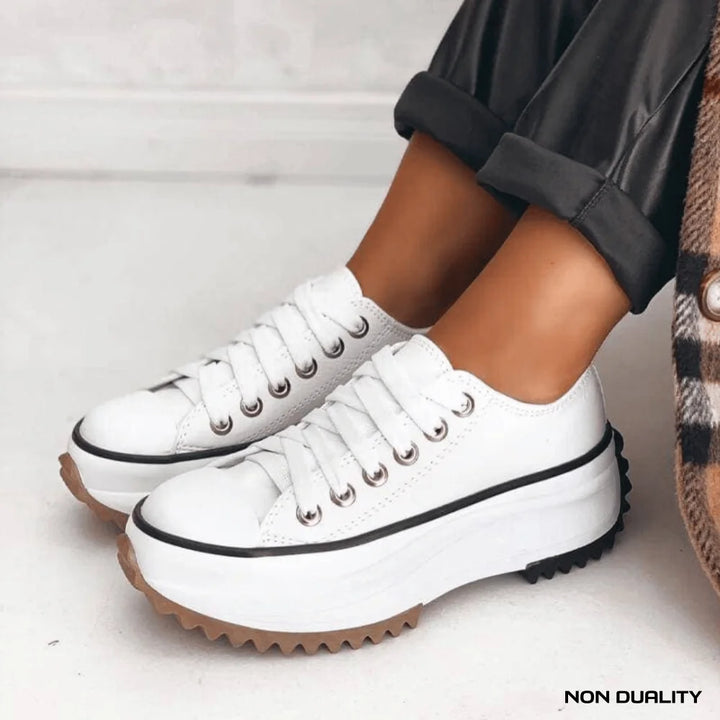 Non Duality | Women’s Stylish Comfort Sneakers Wit / 35