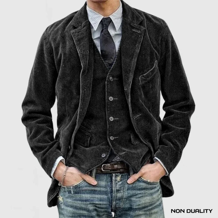 Non Duality | Vintage Corduroy Blazer Black / M Jacket