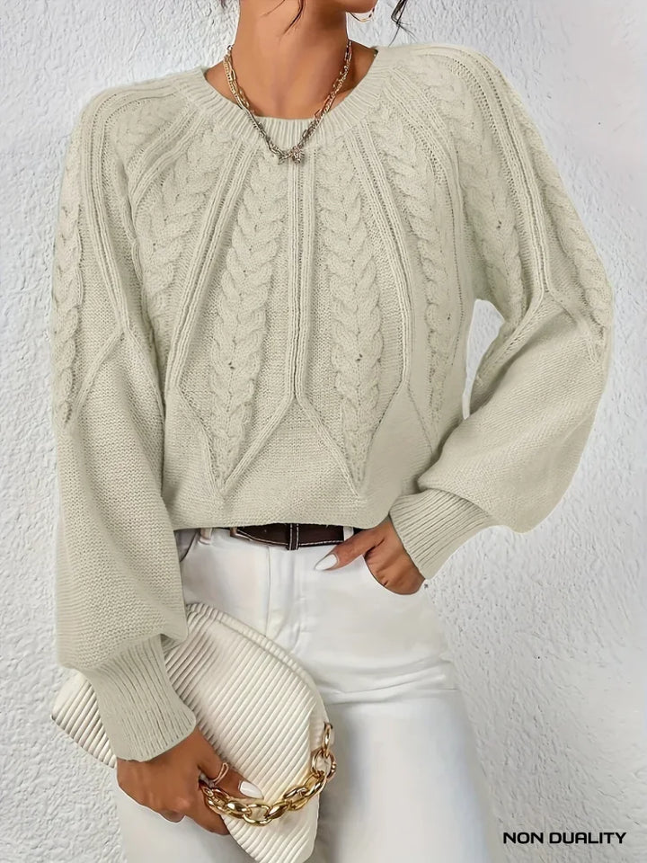 Non Duality | Chic Cable Knit Sweater Beige / S