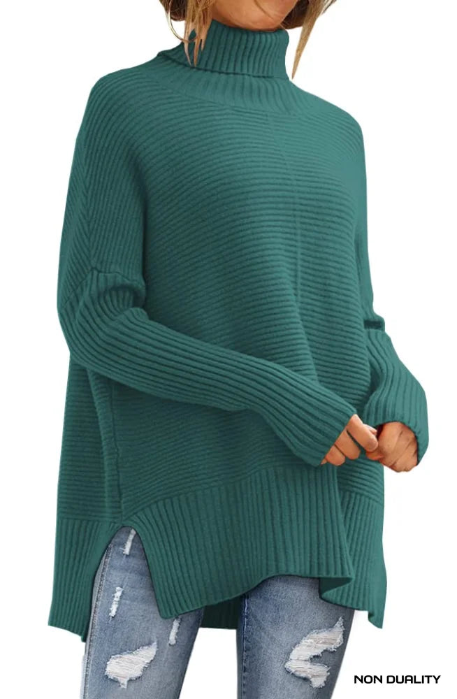 Non Duality | Oversized Turtleneck Sweater Opal / Large