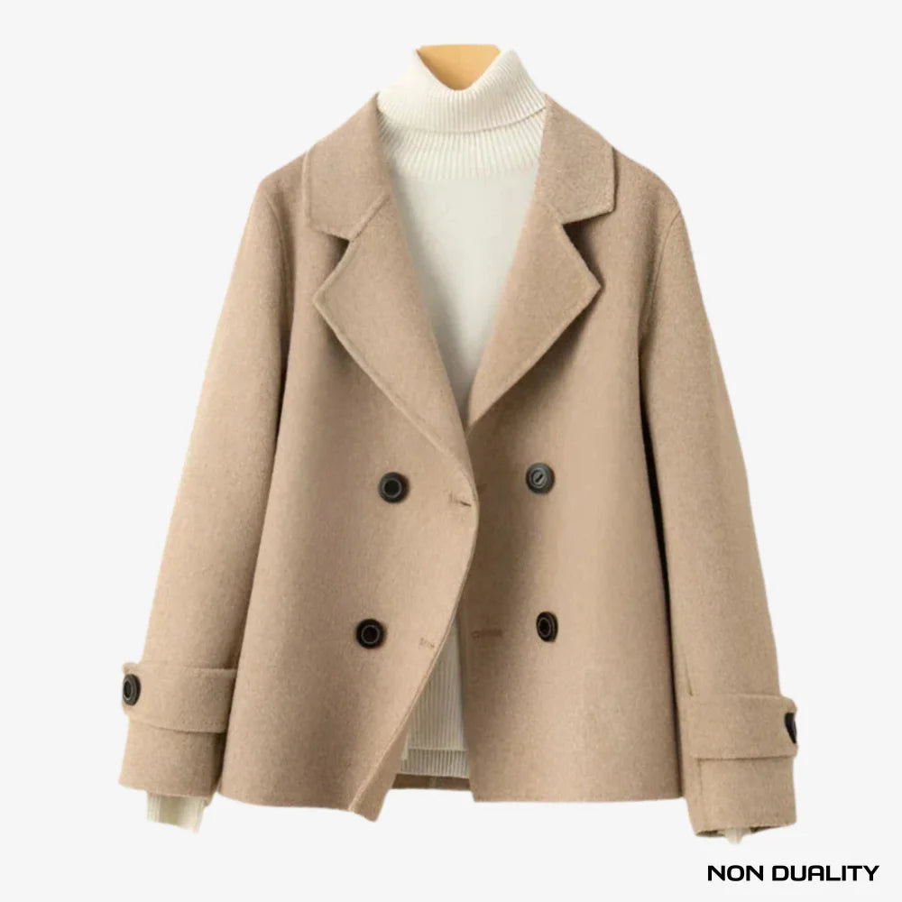 Non Duality | Elegant Winter Peacoat Caramel / S