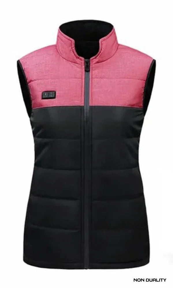 Non Duality | Heated Thermal Vest Black / Pink S