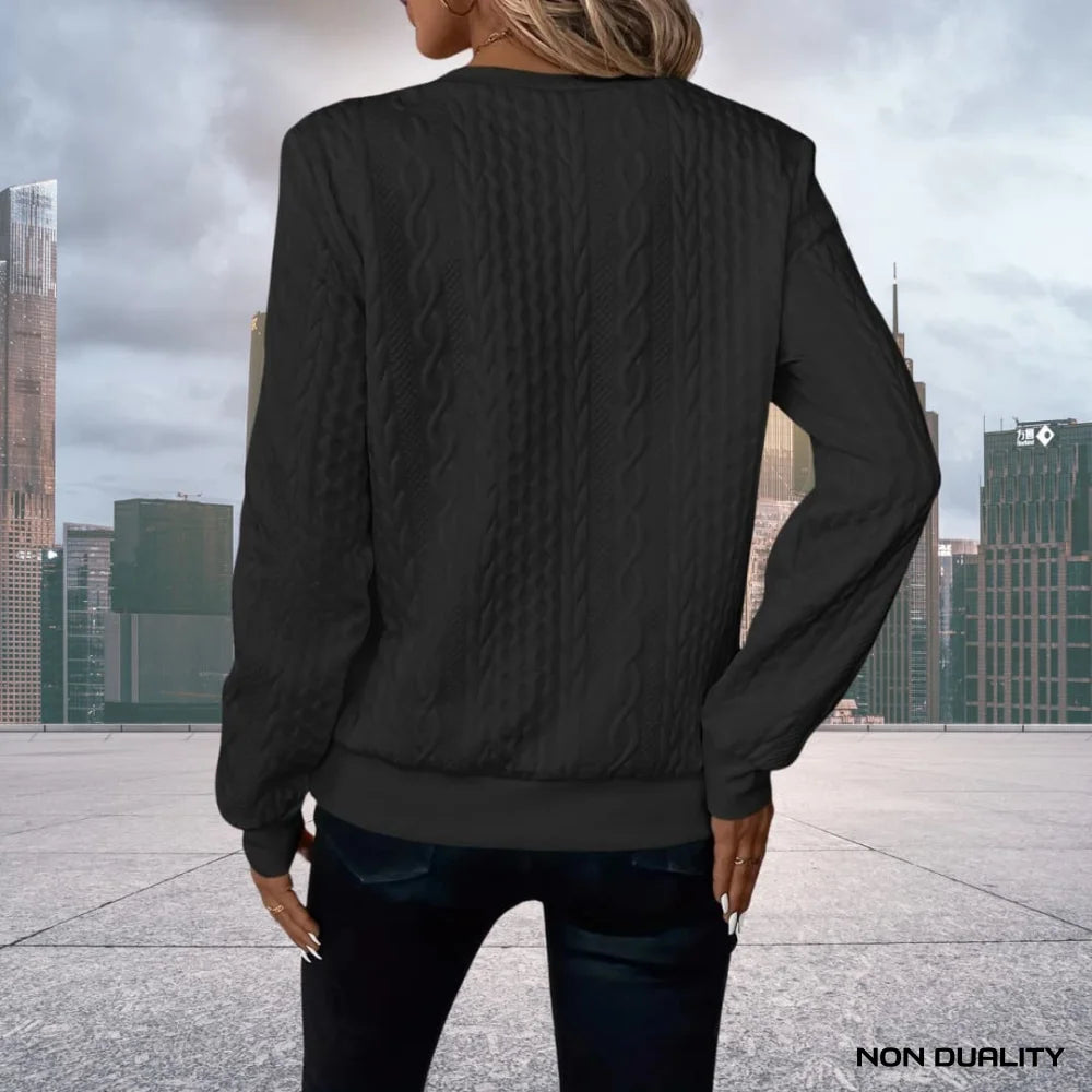 Non Duality | Chic Knit Zip-Up Sweater