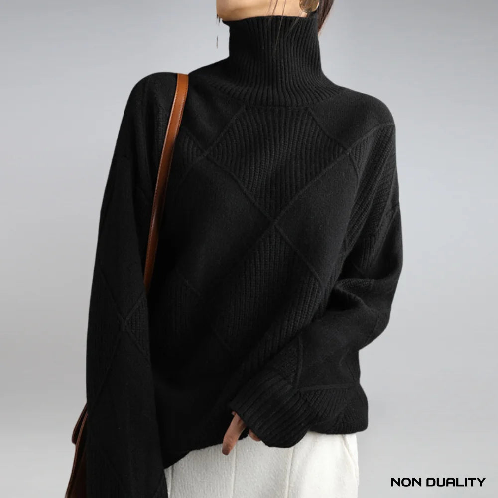 Non Duality | Patchwork Knit Sweater Black (Almost Sold Out) / Xs