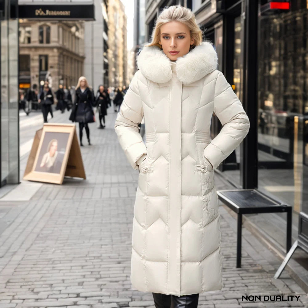 Non Duality | Elegant Winter Luxe Coat (50% Off Last Week) White / S