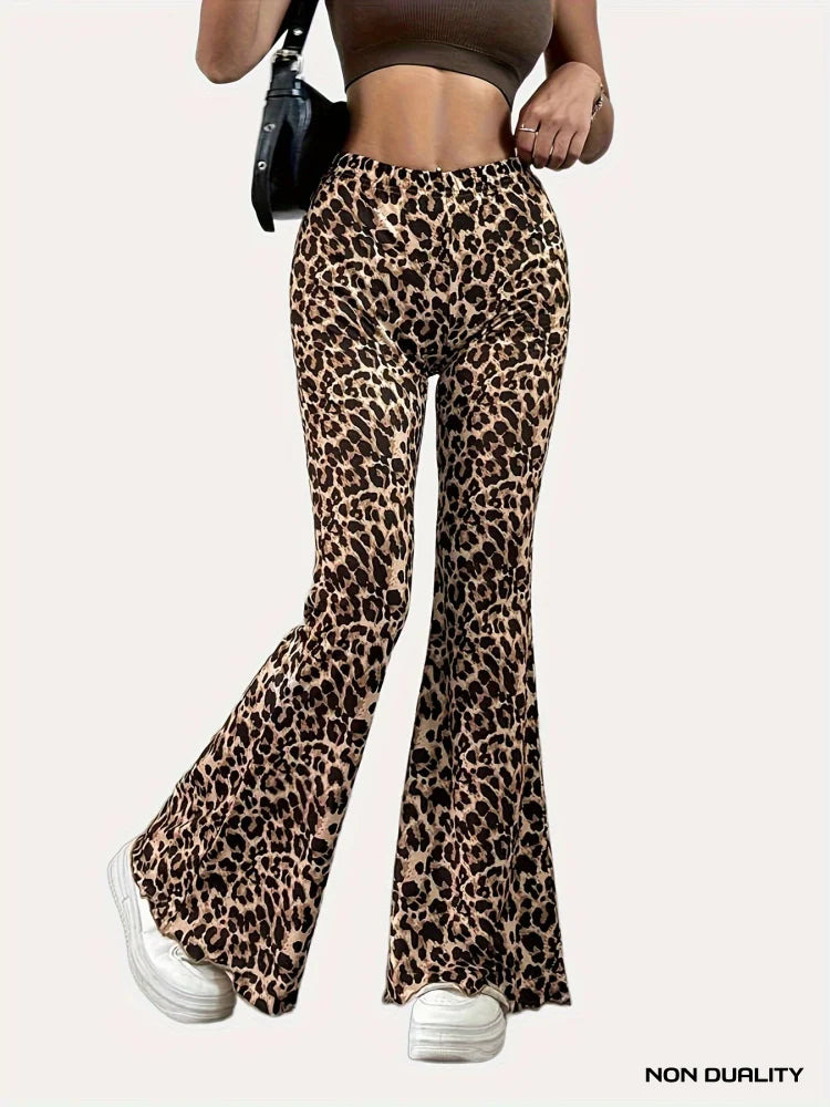 Non Duality | Jenny Leopard Flared Pants