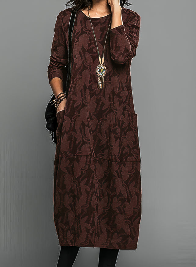 Celine | Casual Round Neck Winter Dress