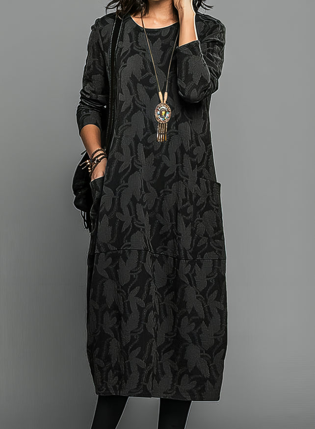 Celine | Casual Round Neck Winter Dress