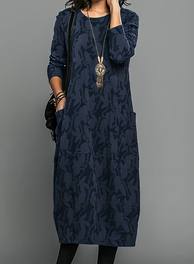 Celine | Casual Round Neck Winter Dress