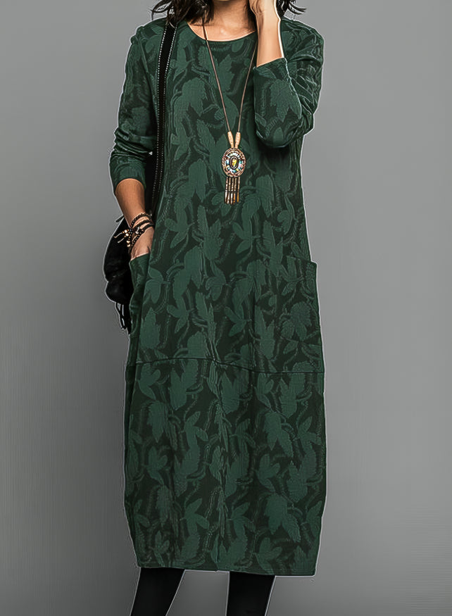 Celine | Casual Round Neck Winter Dress