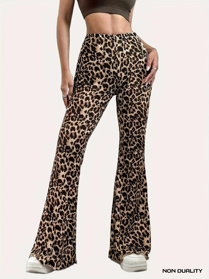 Non Duality | Jenny Leopard Flared Pants