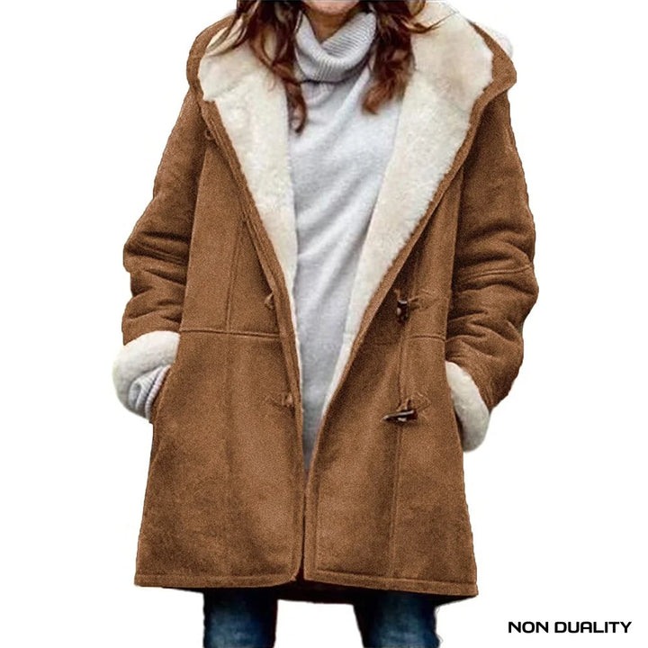 Non Duality | Plush Button Sherpa Jacket Brown / S Coat