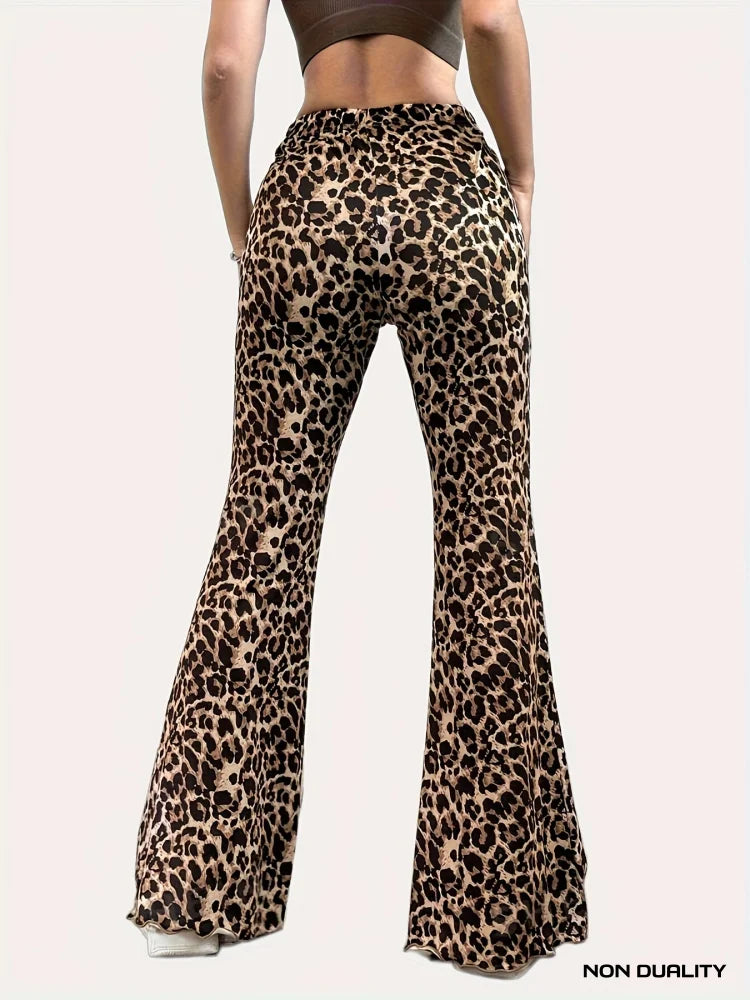 Non Duality | Jenny Leopard Flared Pants