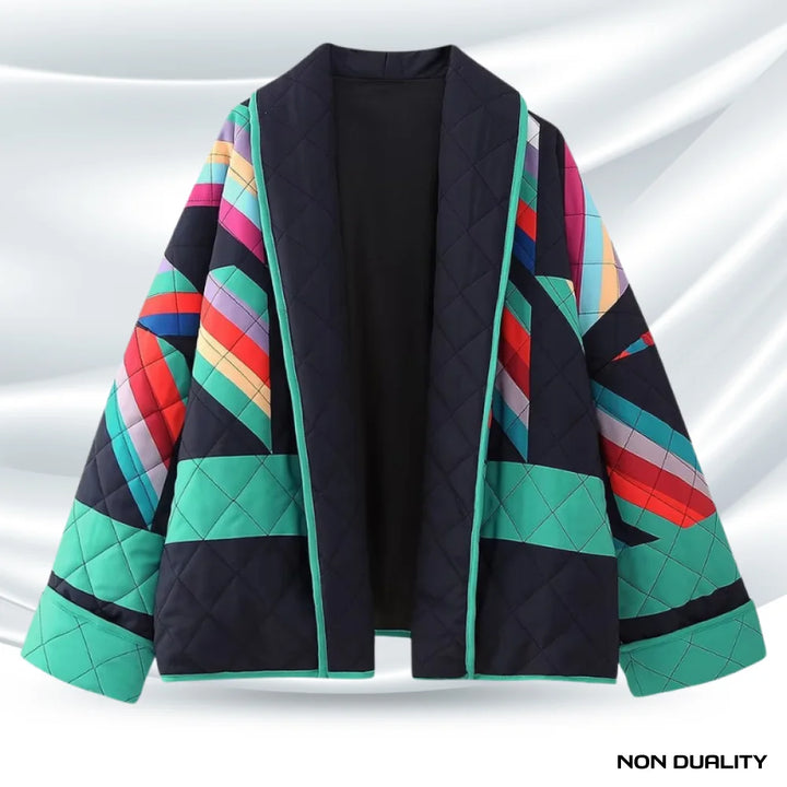 Non Duality | Vivid Patchwork Kimono A100