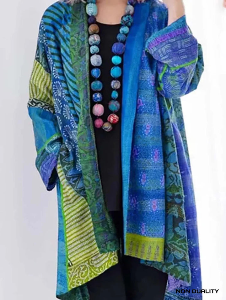 Multicolor Kimono Blauw / S Fashion