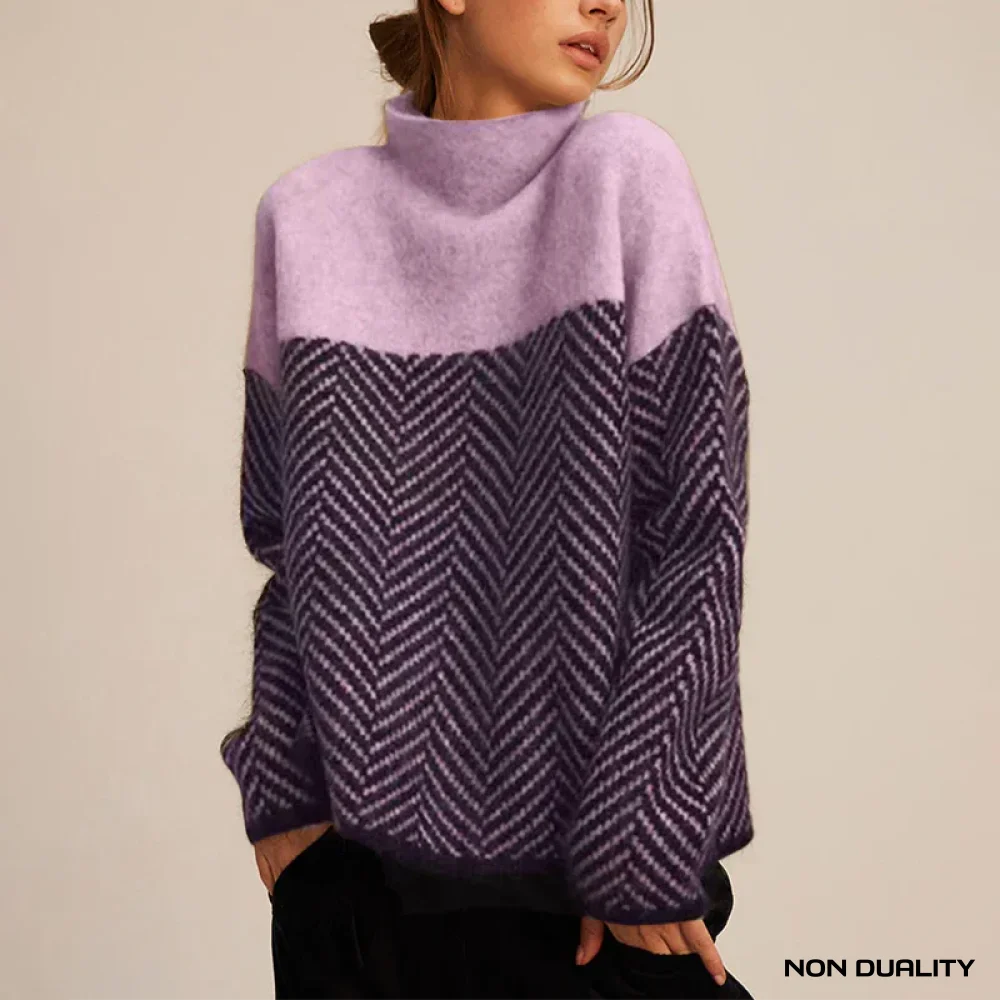 Non Duality | Knitted Turtleneck Purple / 8 (Xs)