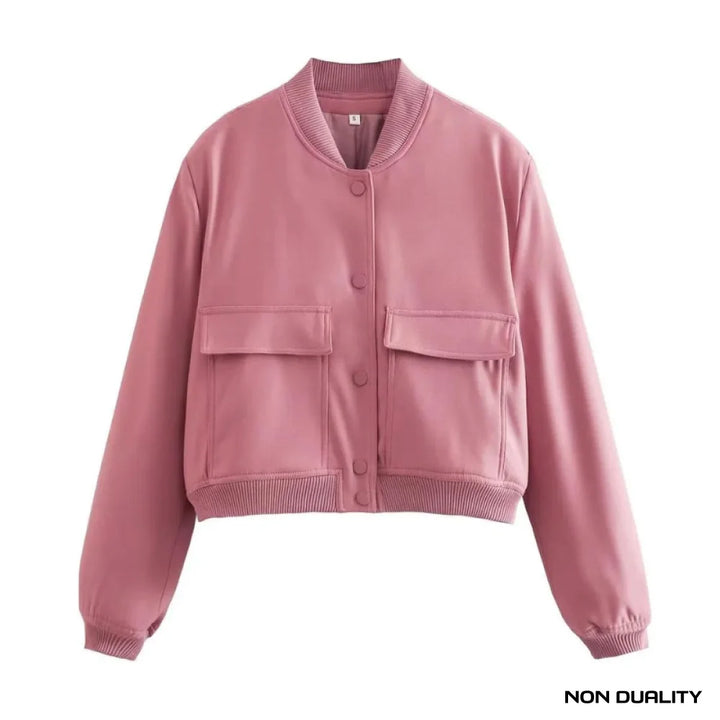 Non Duality | Essential Pocket Bomberjack Roze / S Jacket