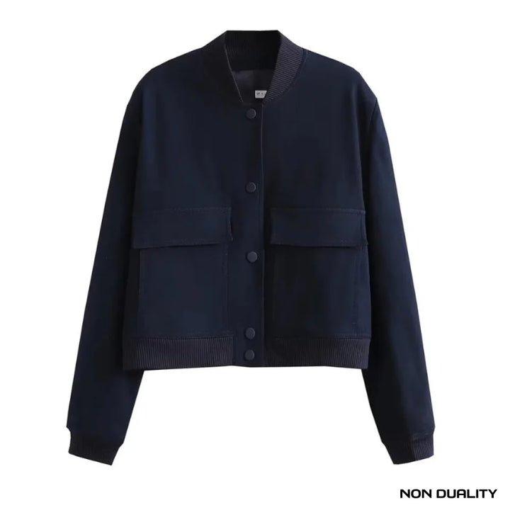 Non Duality | Essential Pocket Bomberjack Marineblauw / S Jacket