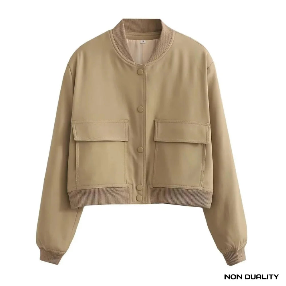 Non Duality | Essential Pocket Bomberjack Khaki / S Jacket