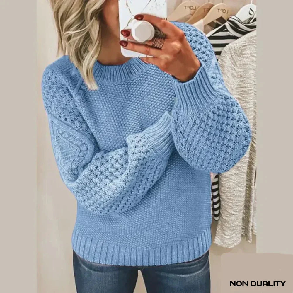 Non Duality | Soft Blush Knit Sweater Baby Blue / S