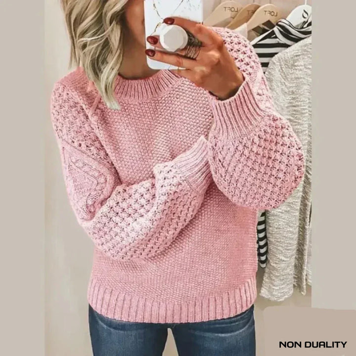 Non Duality | Soft Blush Knit Sweater Pink / S