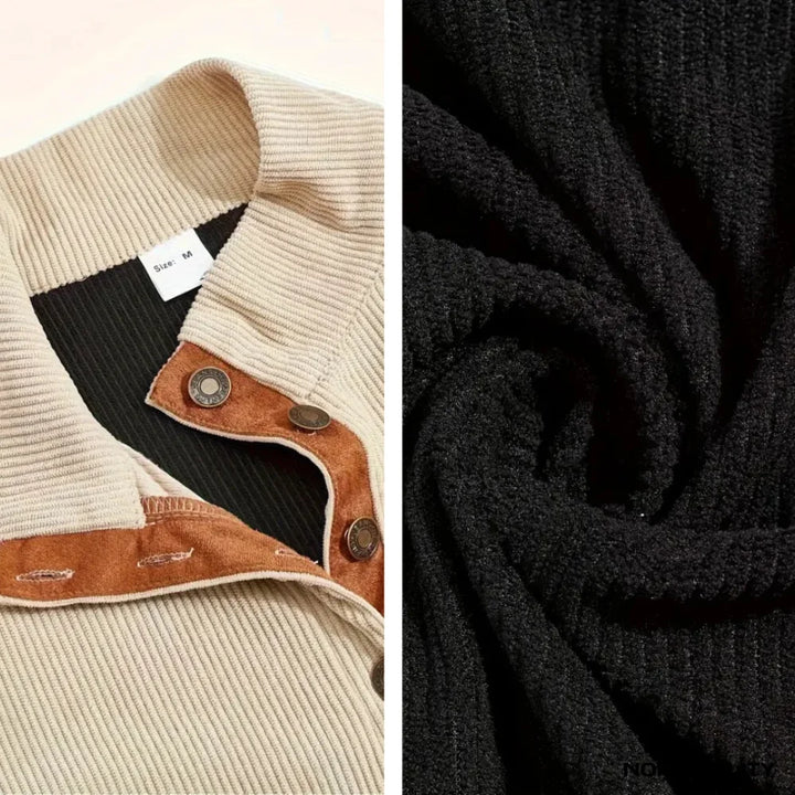 Non Duality | Vintage Henley Pullover