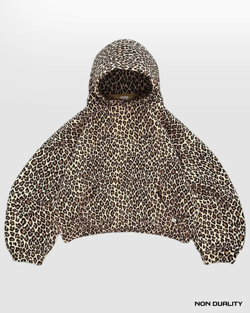 Non Duality | Aya Leopard Oversized Unisex Hoodie