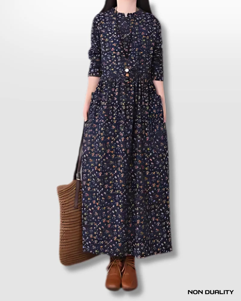 Non Duality | Bohemian Floral Maxi Dress