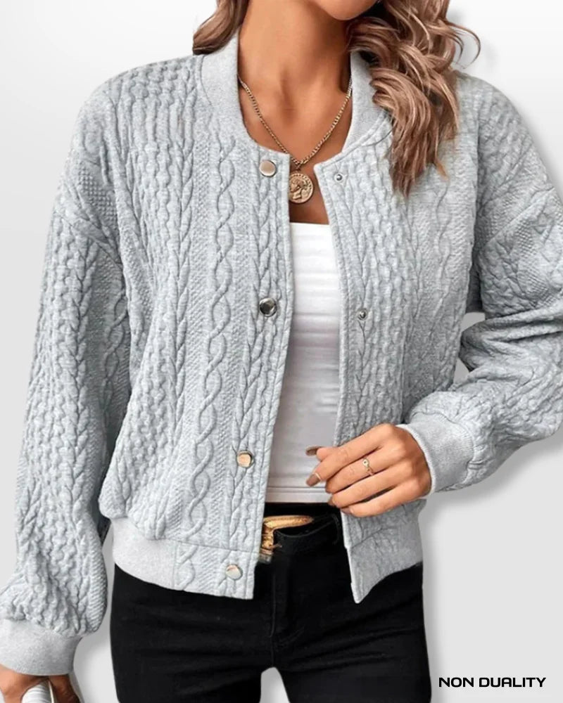 Non Duality | Cozy Cable Cardigan Jacket Truien & Sweaters