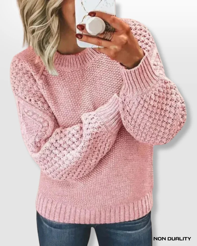 Non Duality | Soft Blush Knit Sweater