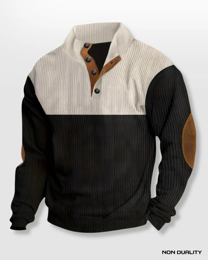 Non Duality | Vintage Henley Pullover